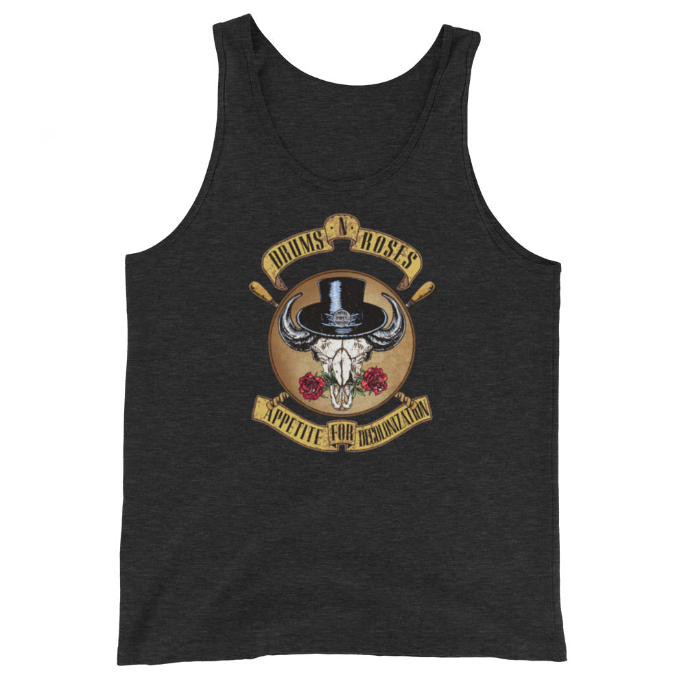 Drums & Roses Unisex Tank Top