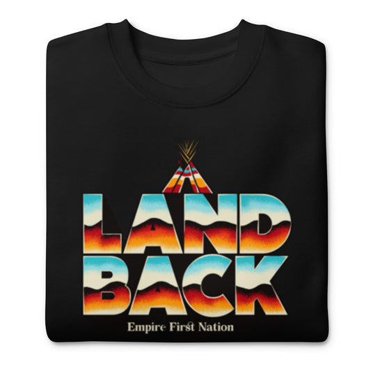 Retro Land Back Unisex Premium Sweatshirt