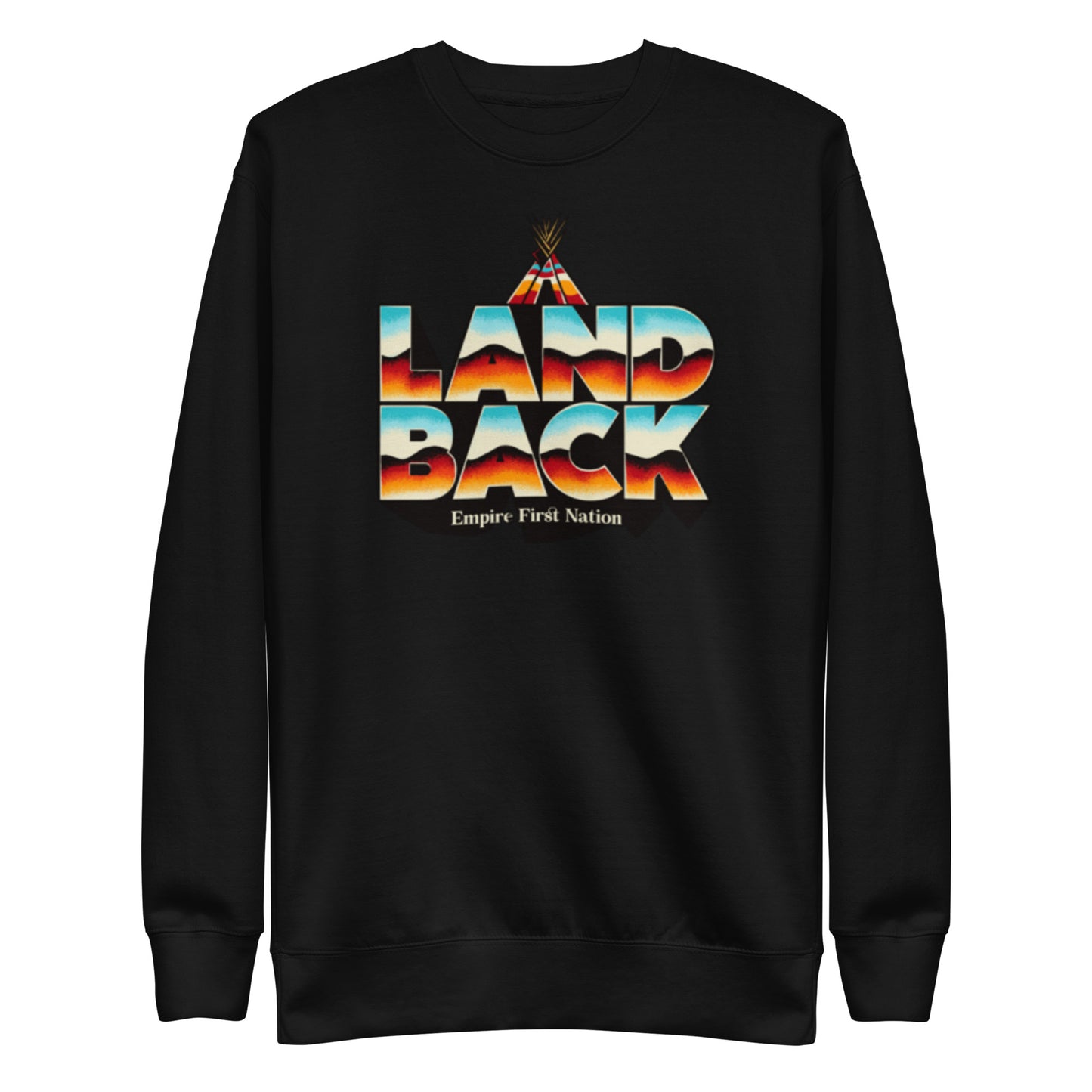 Retro Land Back Unisex Premium Sweatshirt