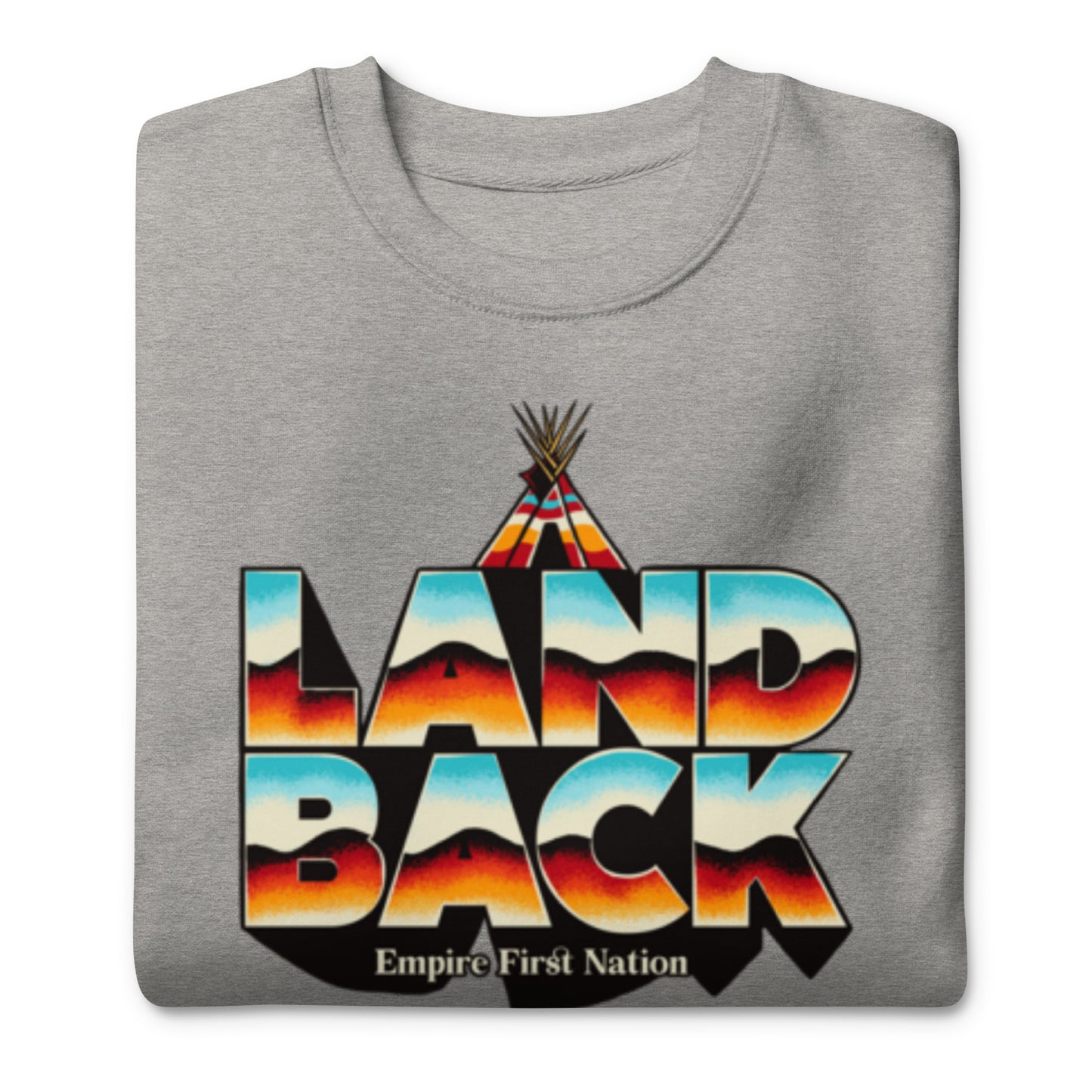 Retro Land Back Unisex Premium Sweatshirt