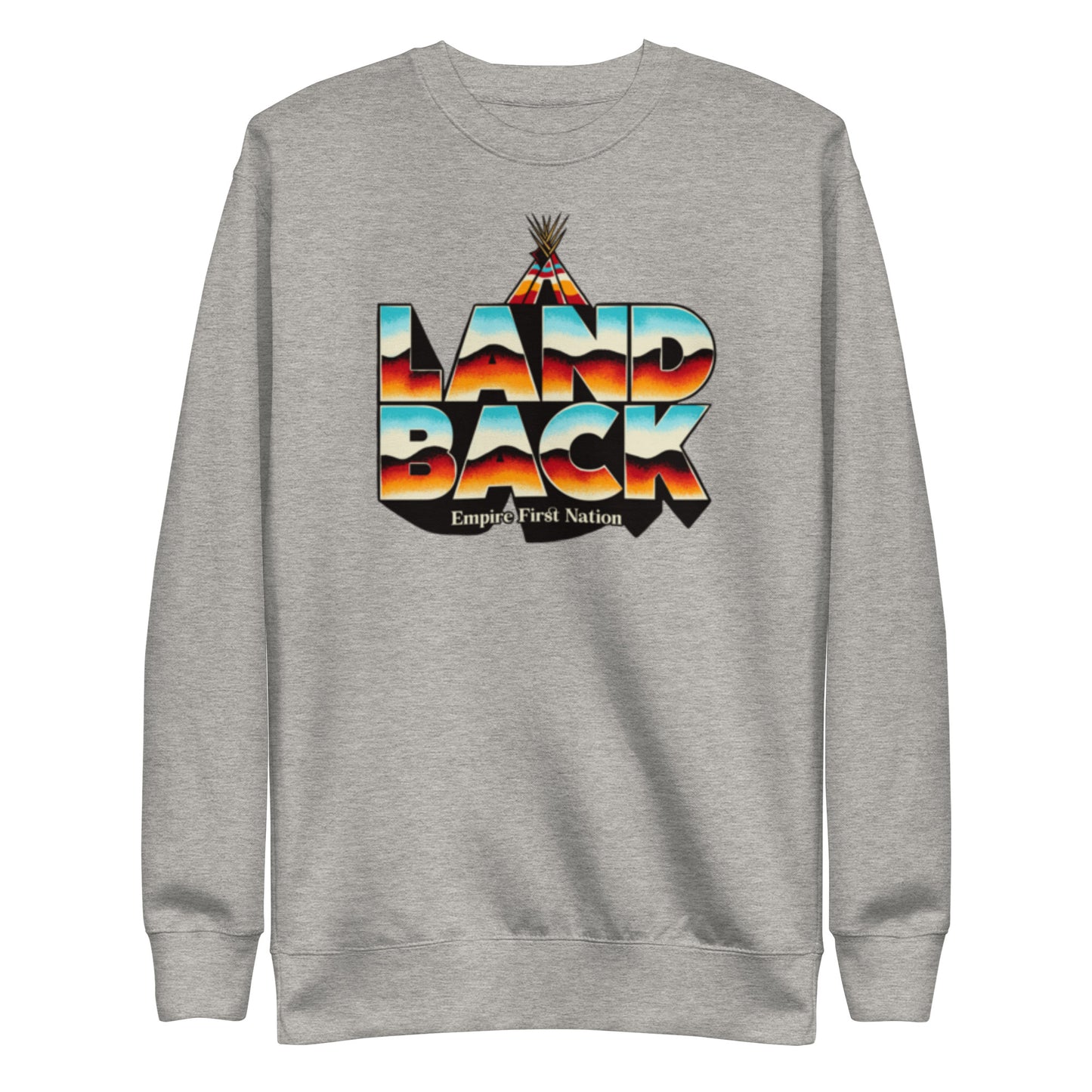 Retro Land Back Unisex Premium Sweatshirt