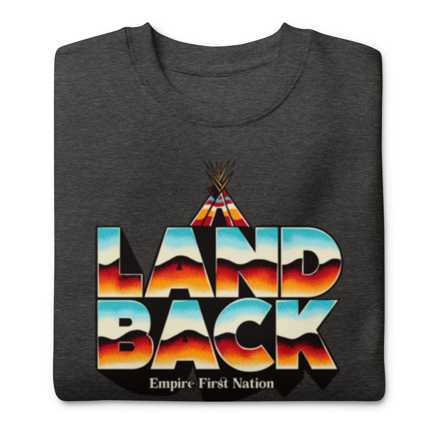 Retro Land Back Unisex Premium Sweatshirt