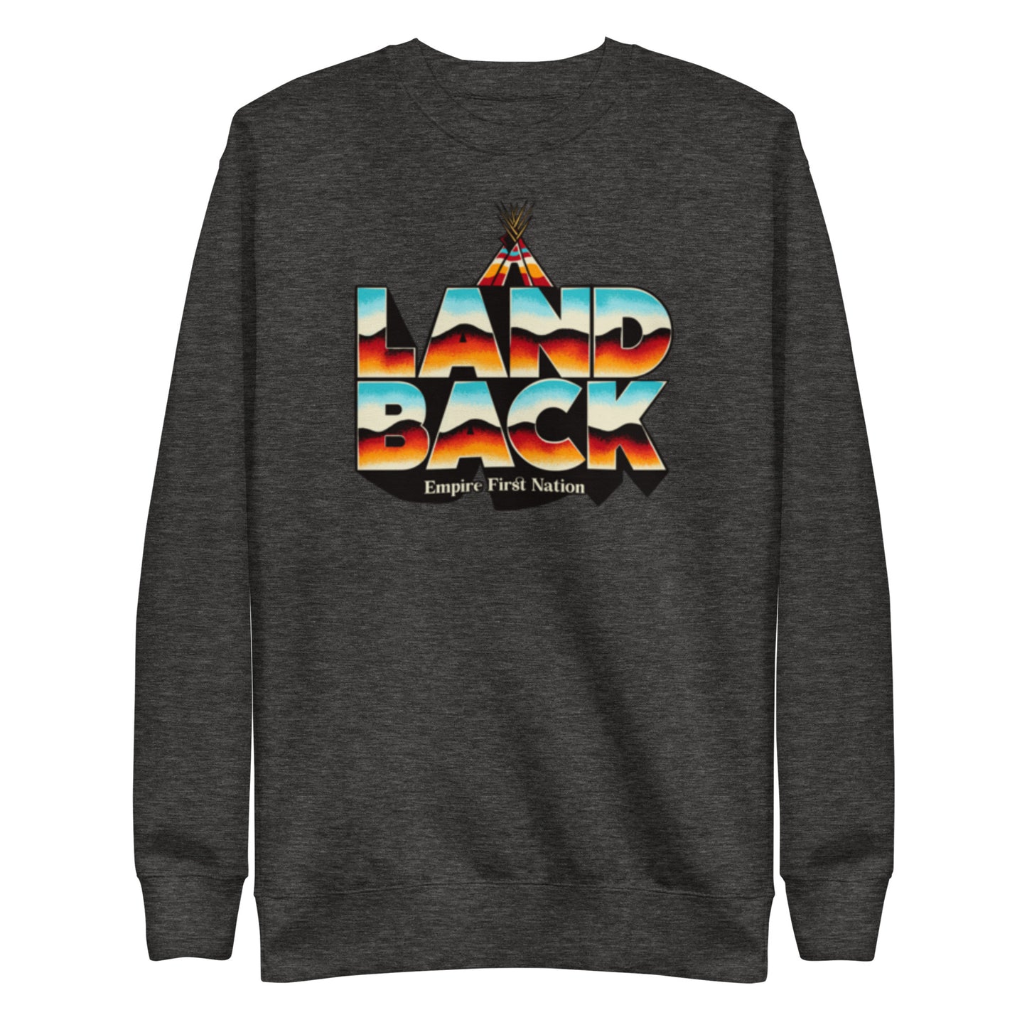 Retro Land Back Unisex Premium Sweatshirt