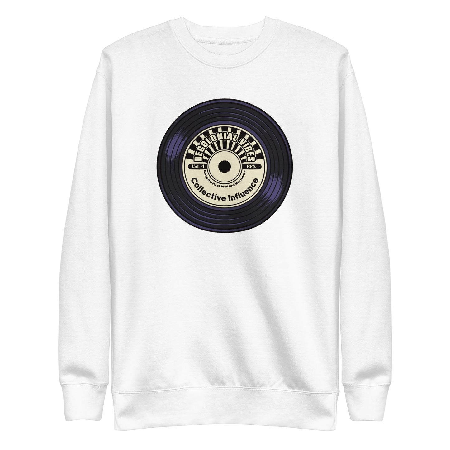 Vinyl and Decolonial Vibes Unisex Premium Sweatshirt