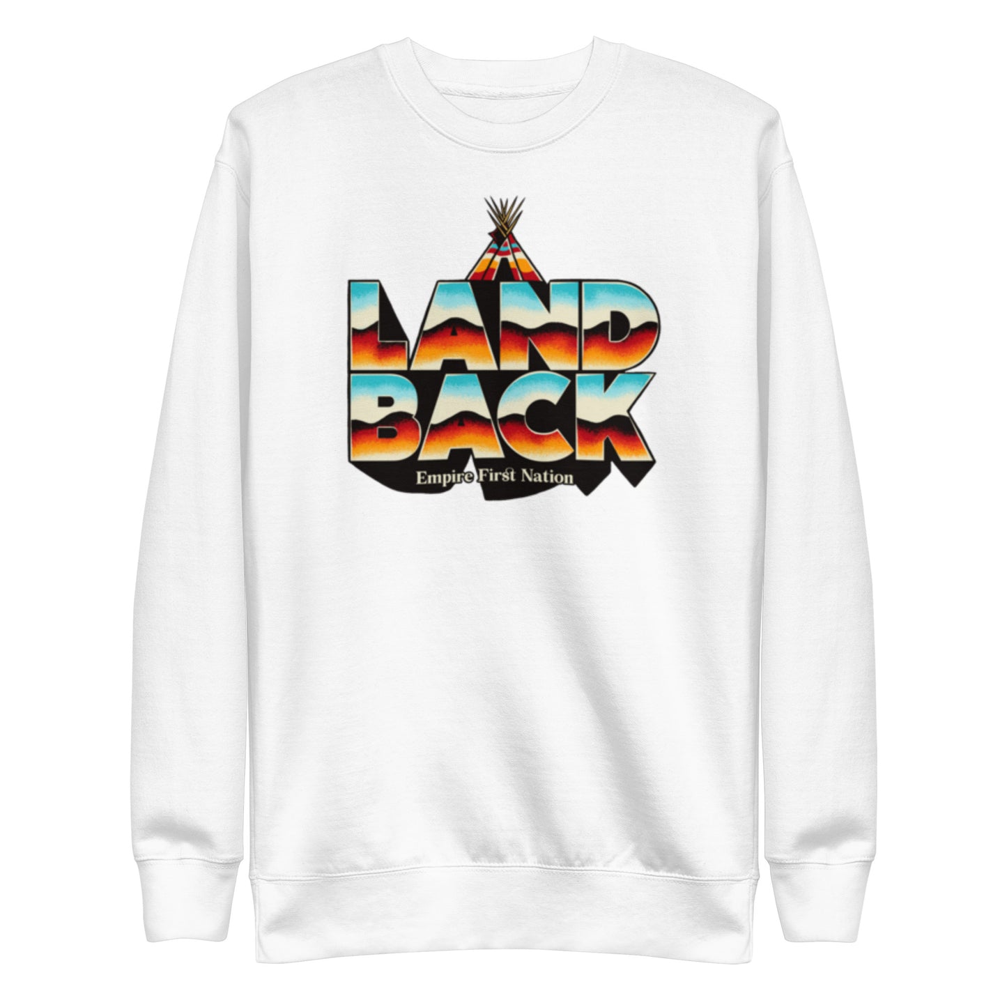 Retro Land Back Unisex Premium Sweatshirt