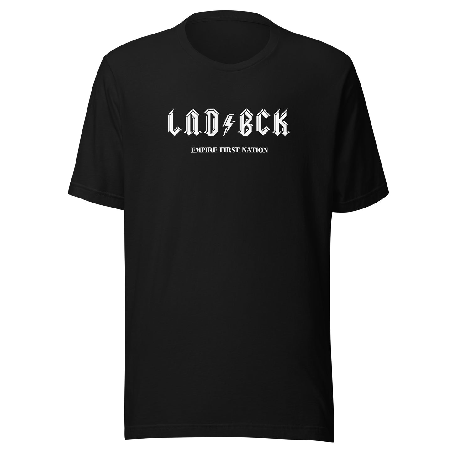 LND BCK in Black Unisex t-shirt