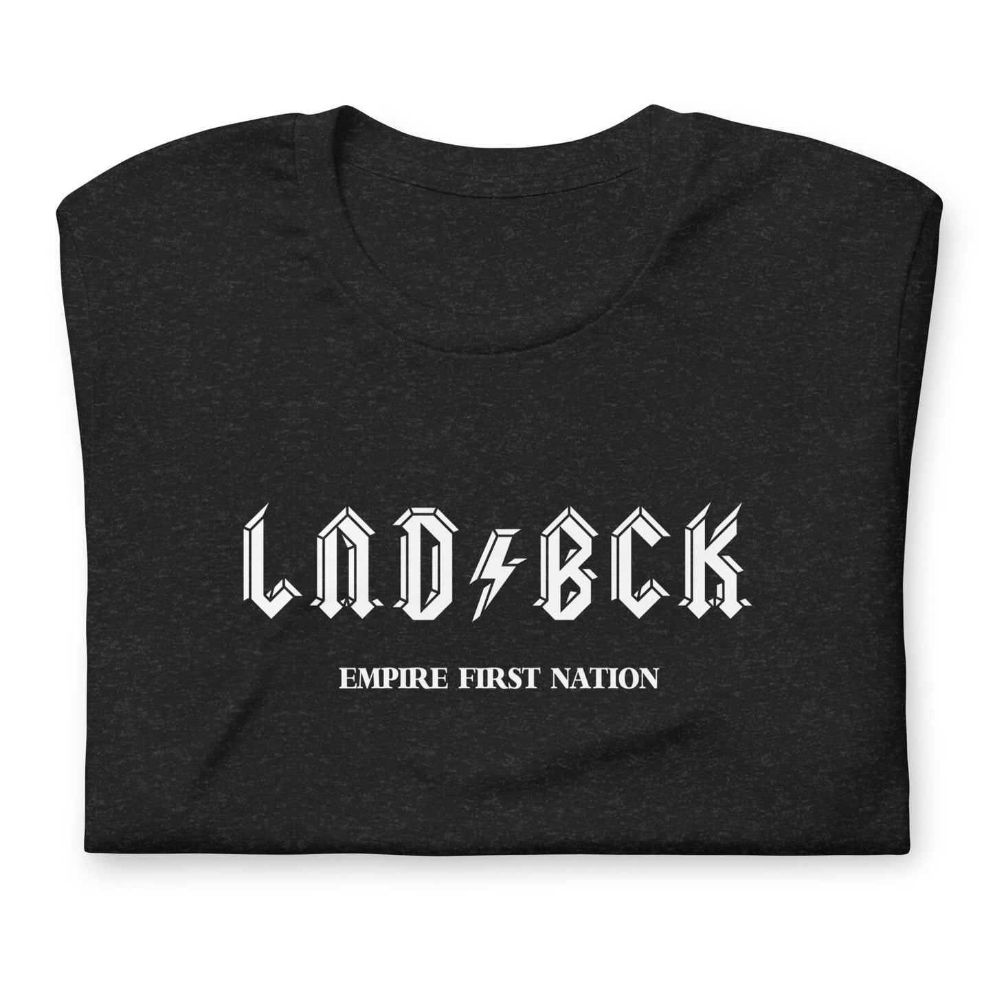 LND BCK in Black Unisex t-shirt